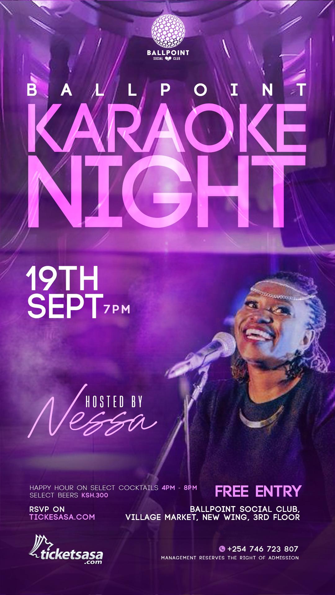 Ballpoint Karaoke Night-September edition