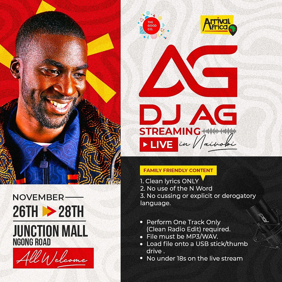 DJ AG Streaming LIVE in Nairobi