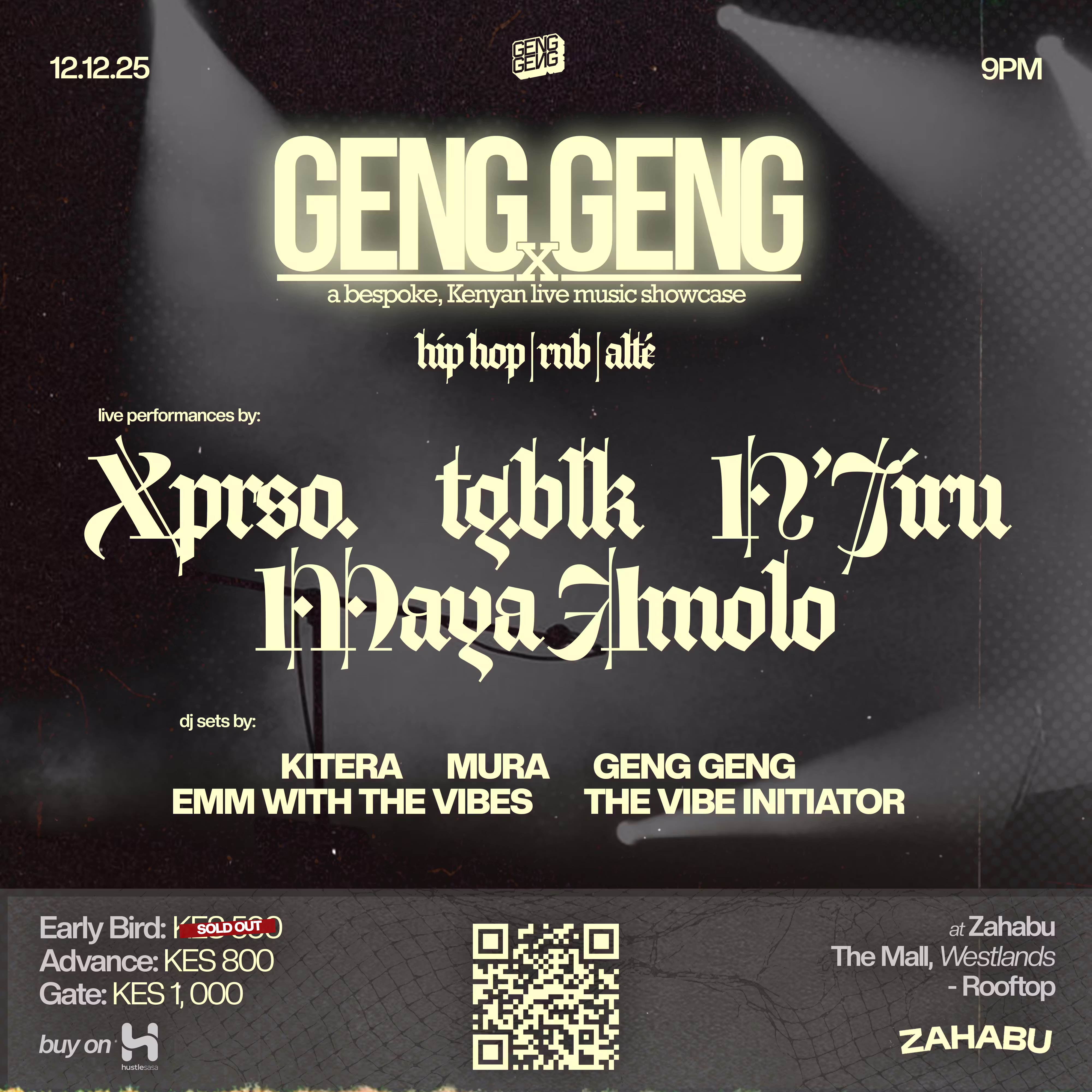 GengGeng w/ Maya Amolo, Xprso., tg.blk & N’Jiru