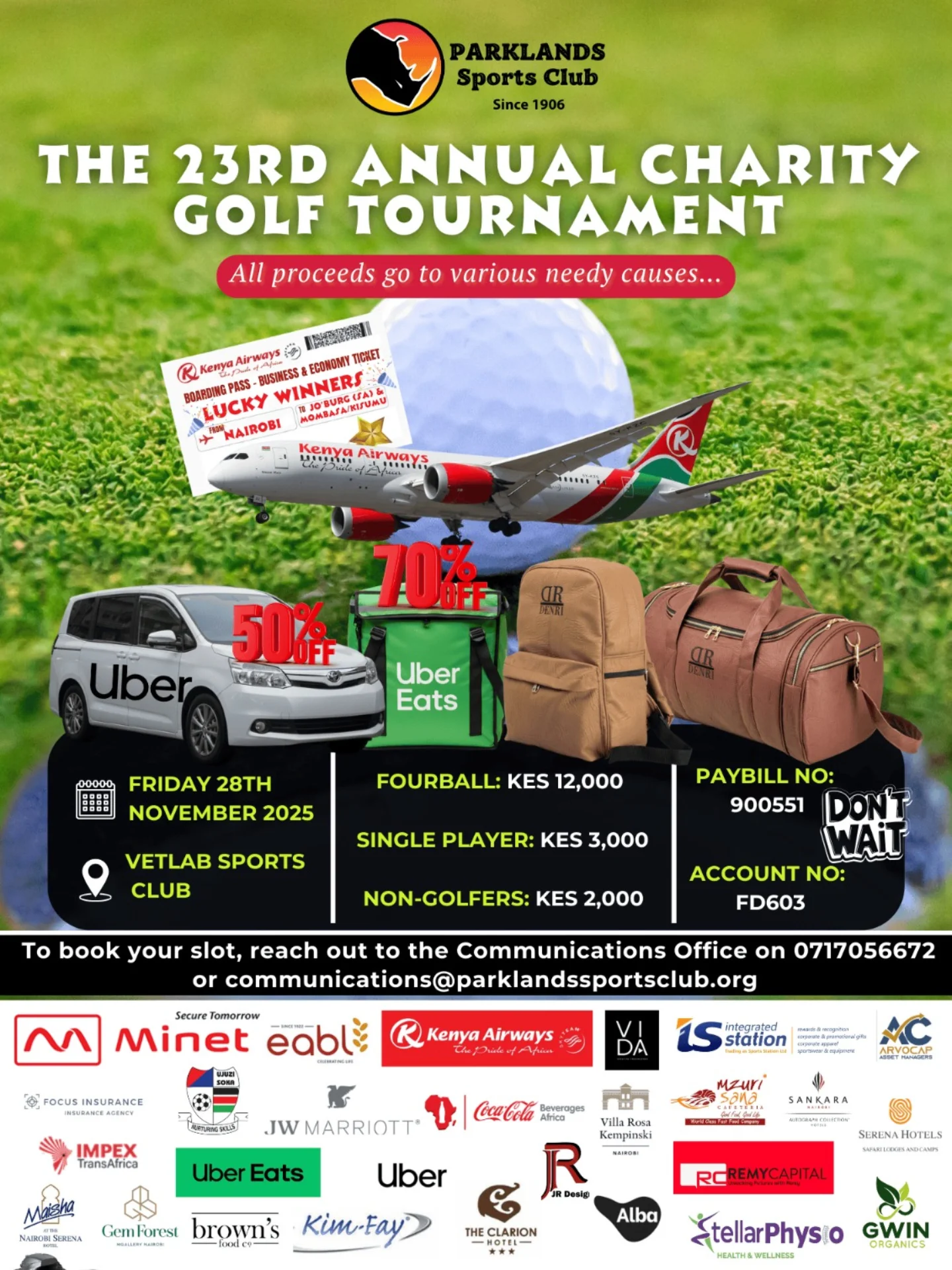The 23rd Annual Charity Golf Tournament
