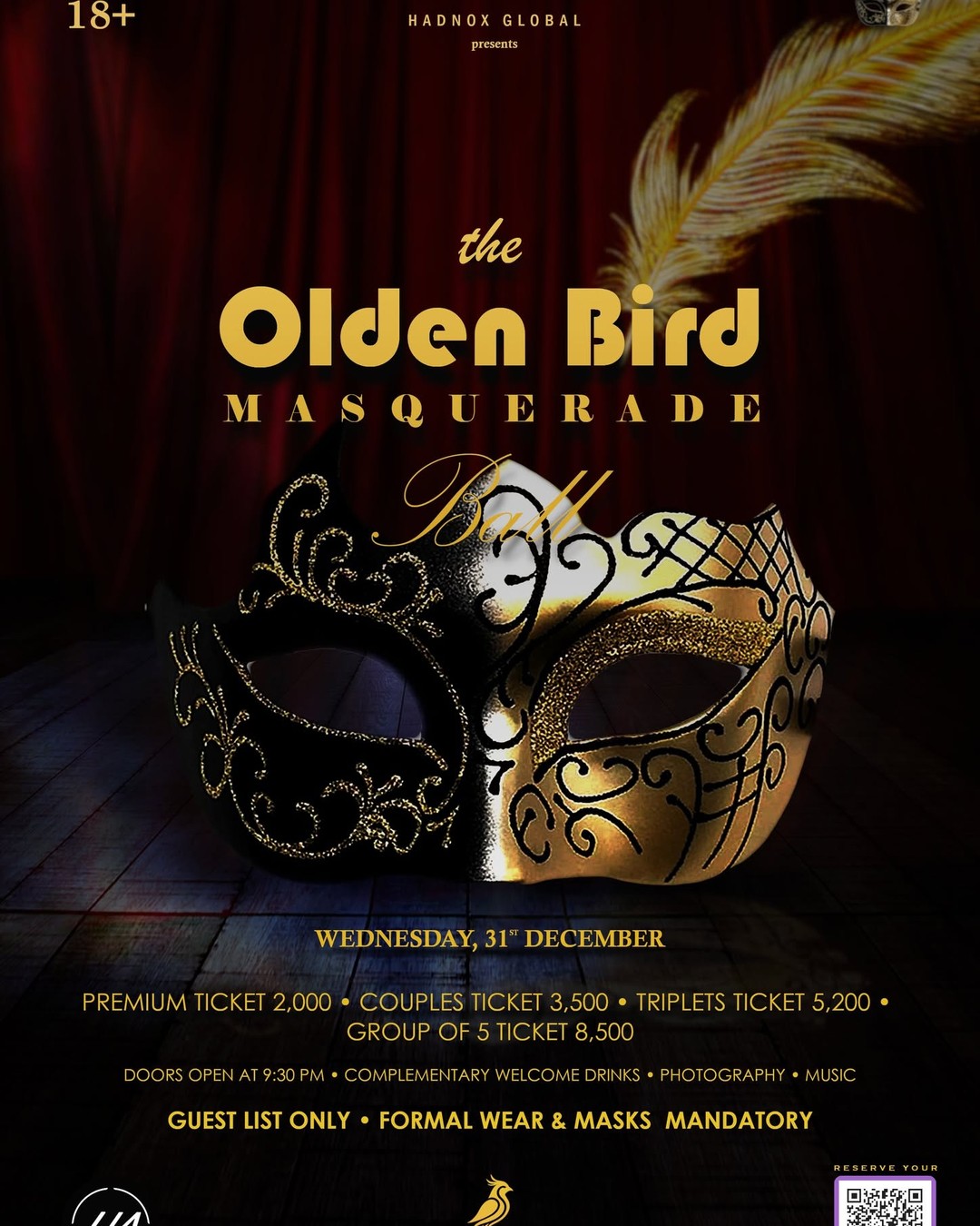 The Olden Bird Masquerade Ball