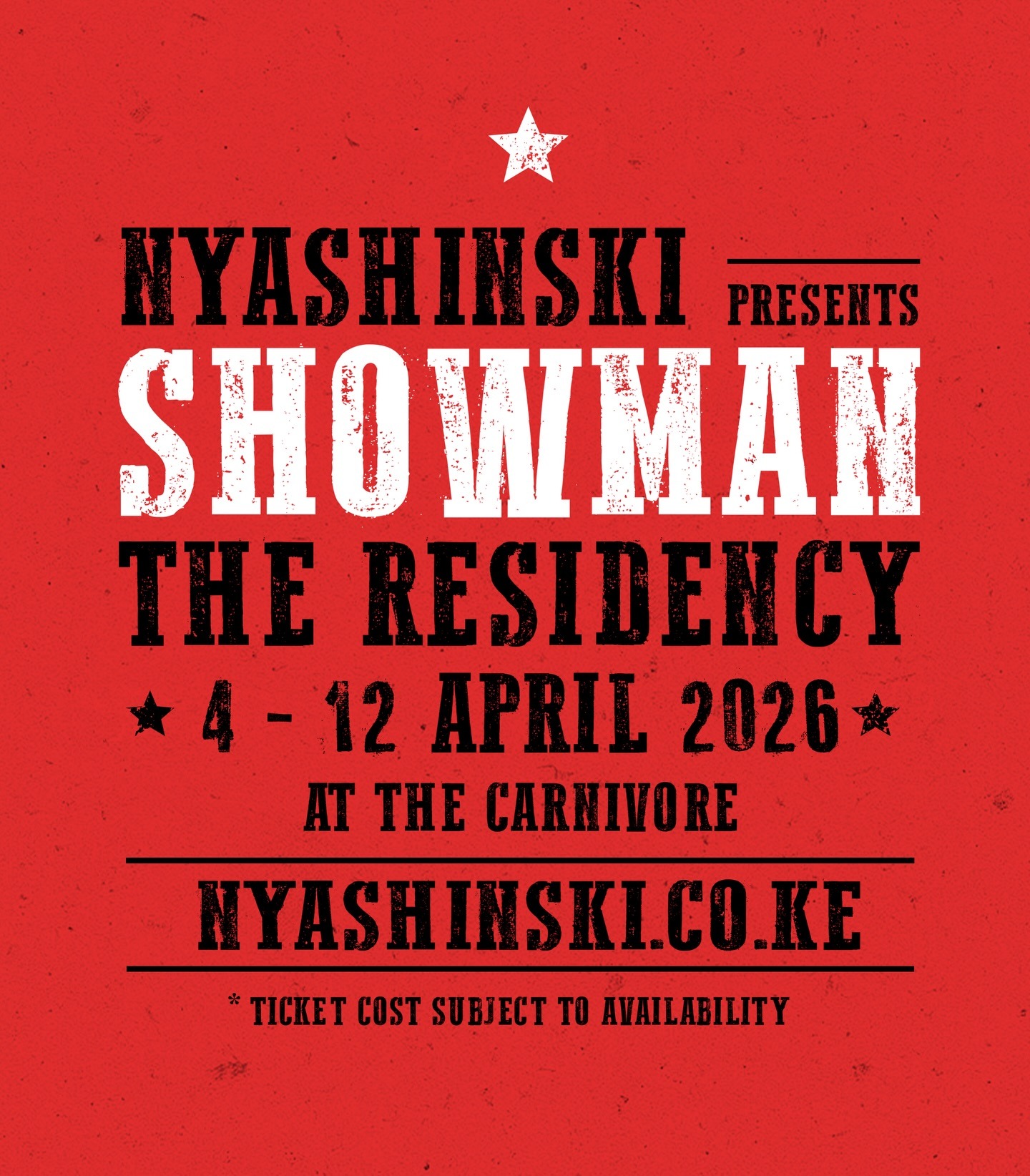The Showman Residency by Nyashinski