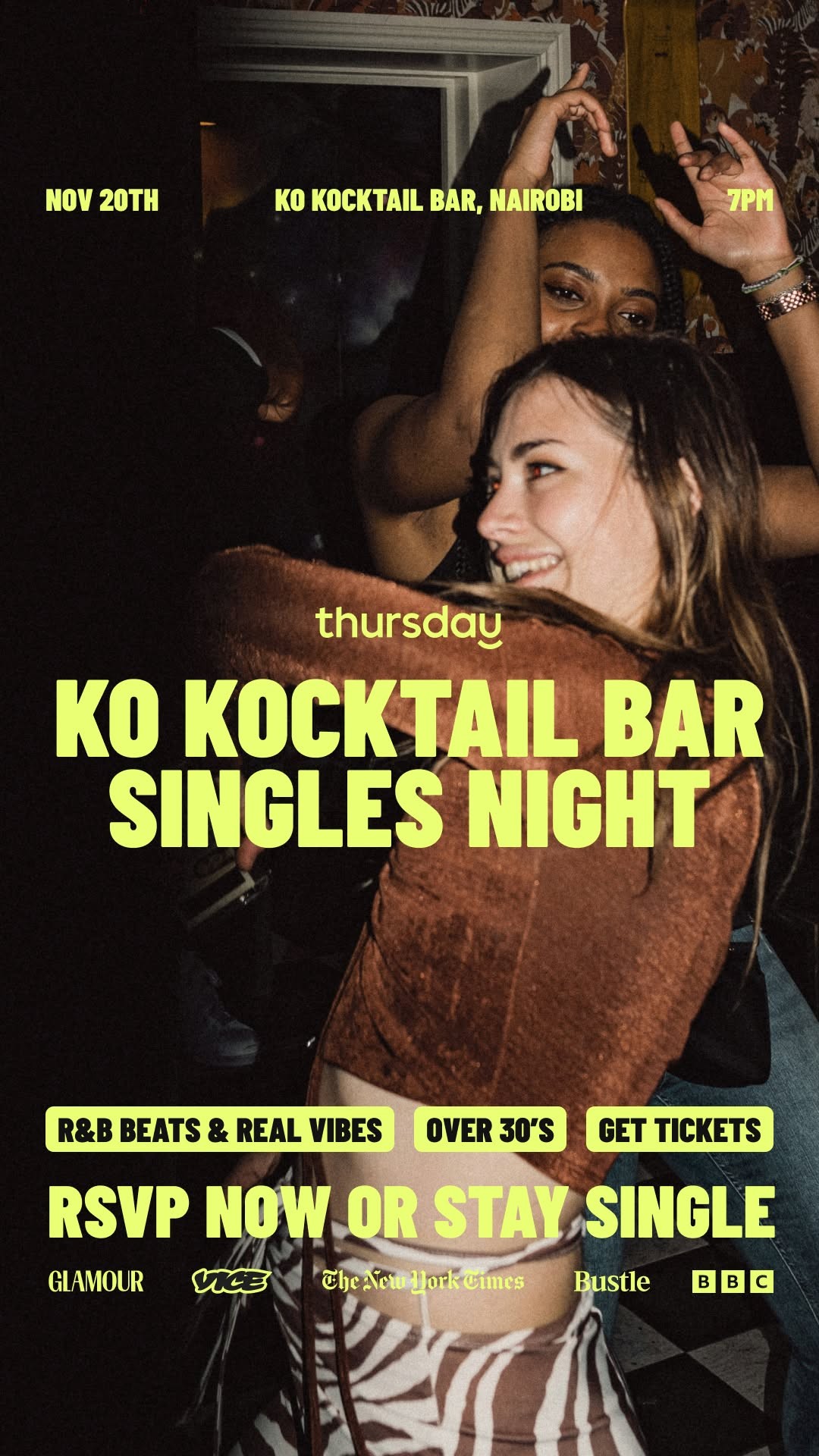 Thursday x KO 30+ Singles R&B Night