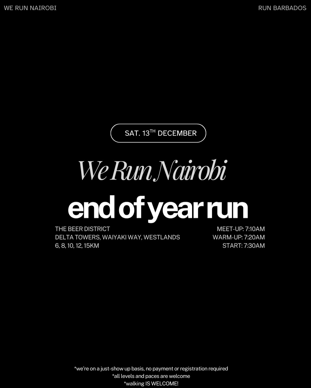 End of Year Run • We Run Nairobi