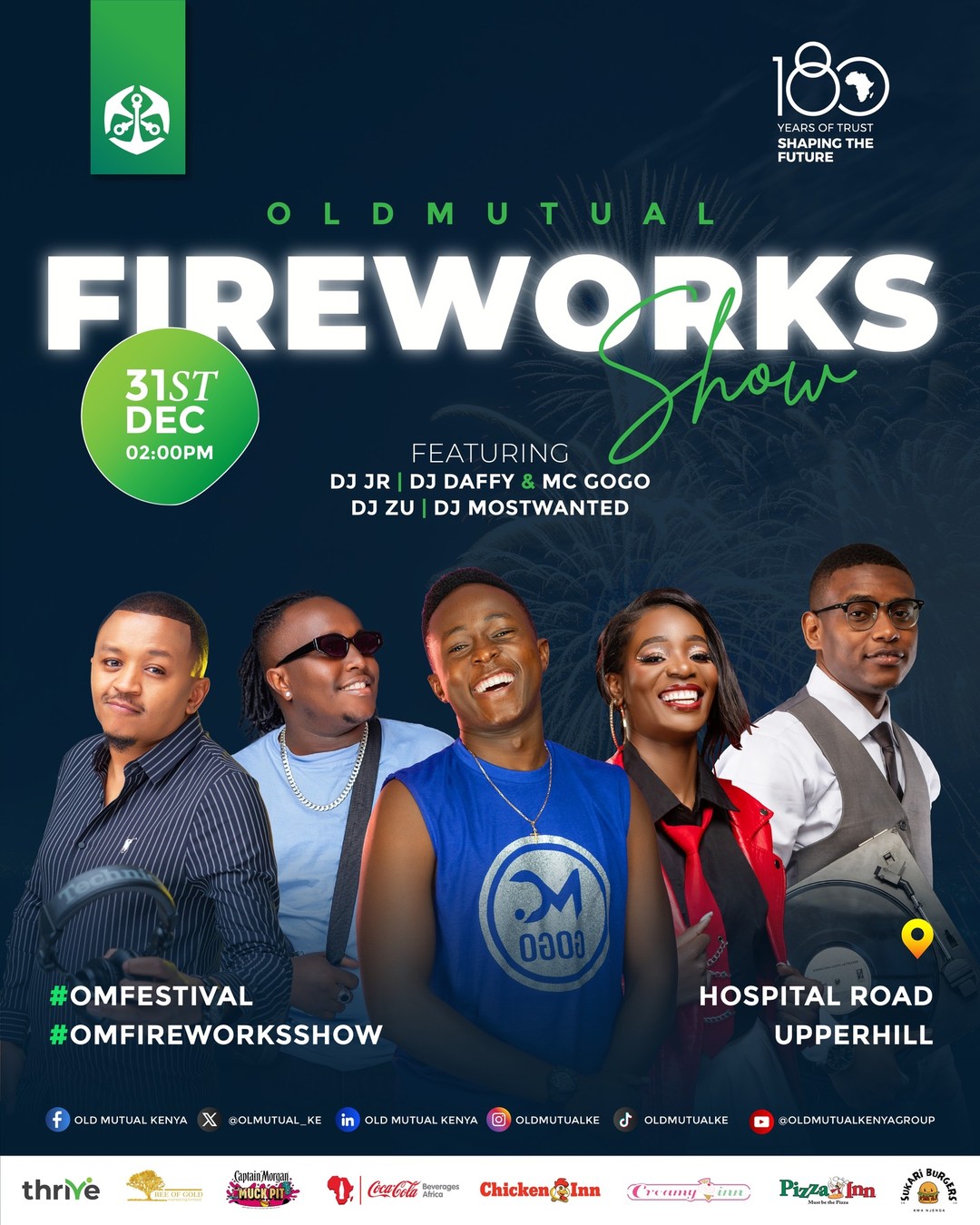 Old Mutual Fireworks Show 2026