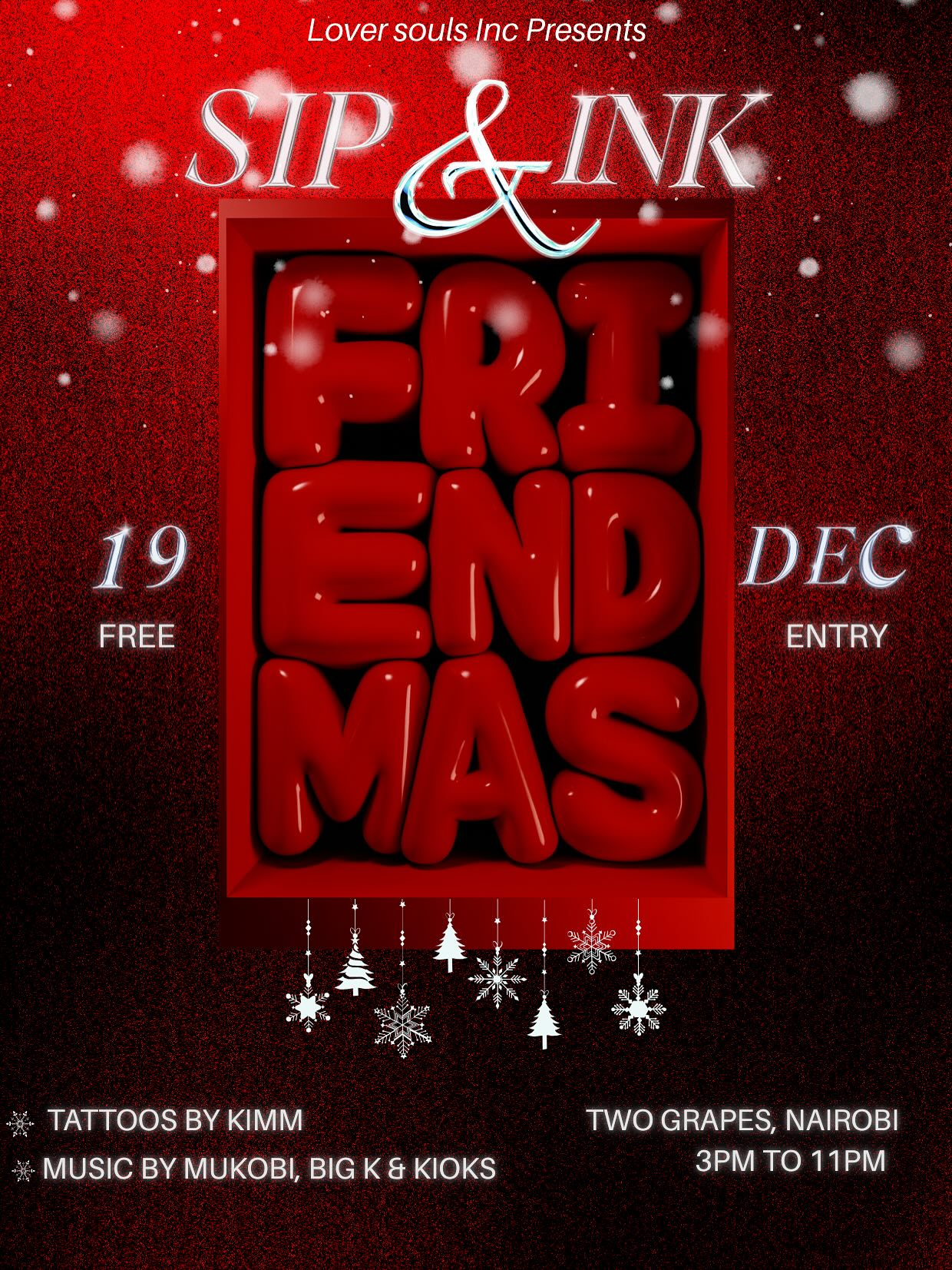 Free Sip & Ink Friendmas