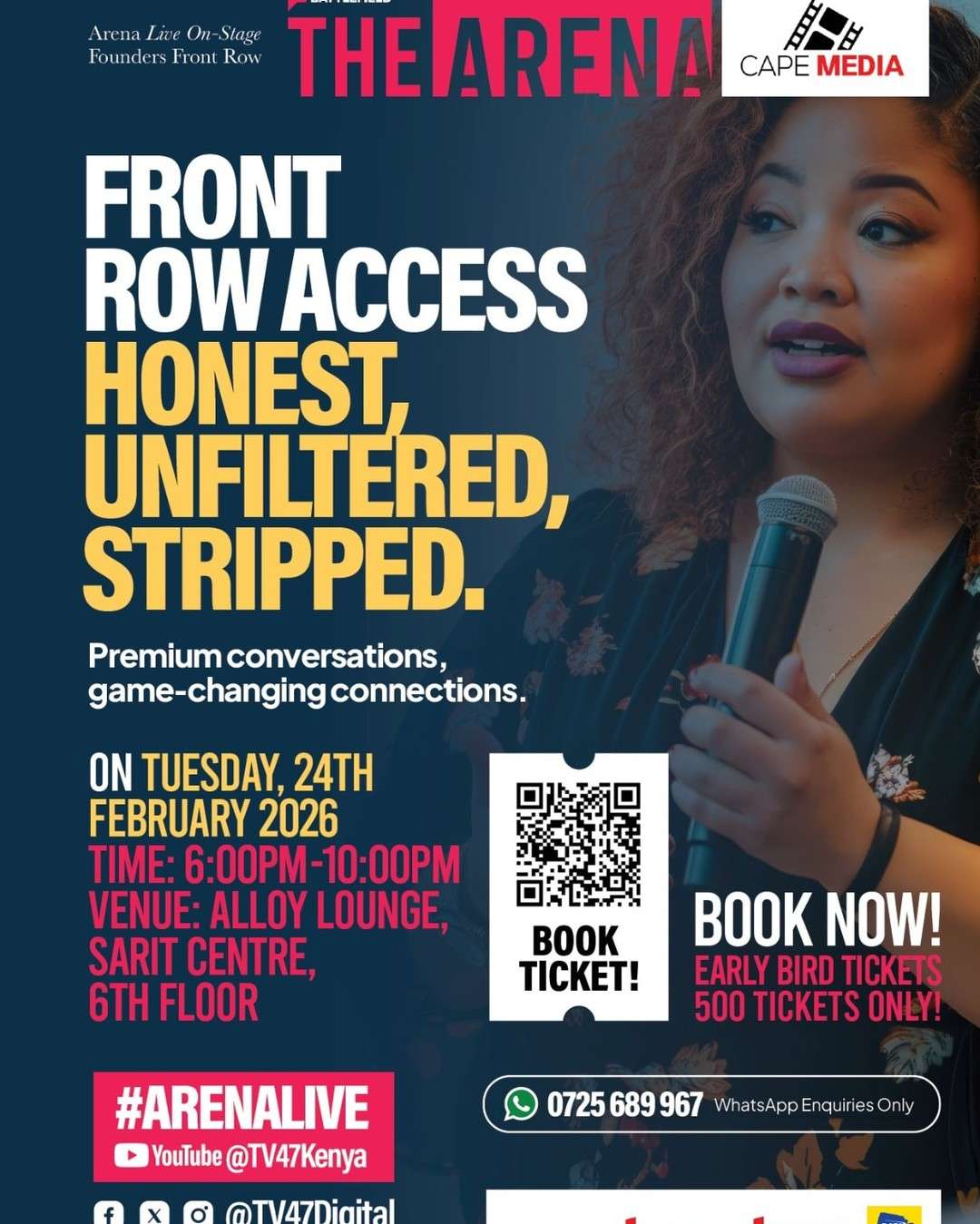 Tickets | The Arena Live - Nairobi Events Guide