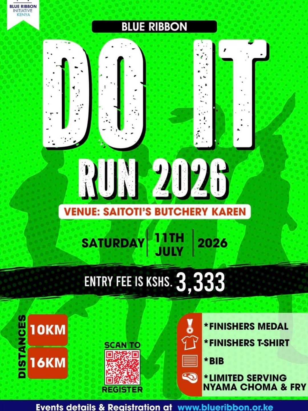 Tickets | Blue Ribbon DO. IT. Run 2026 - Nairobi Events Guide