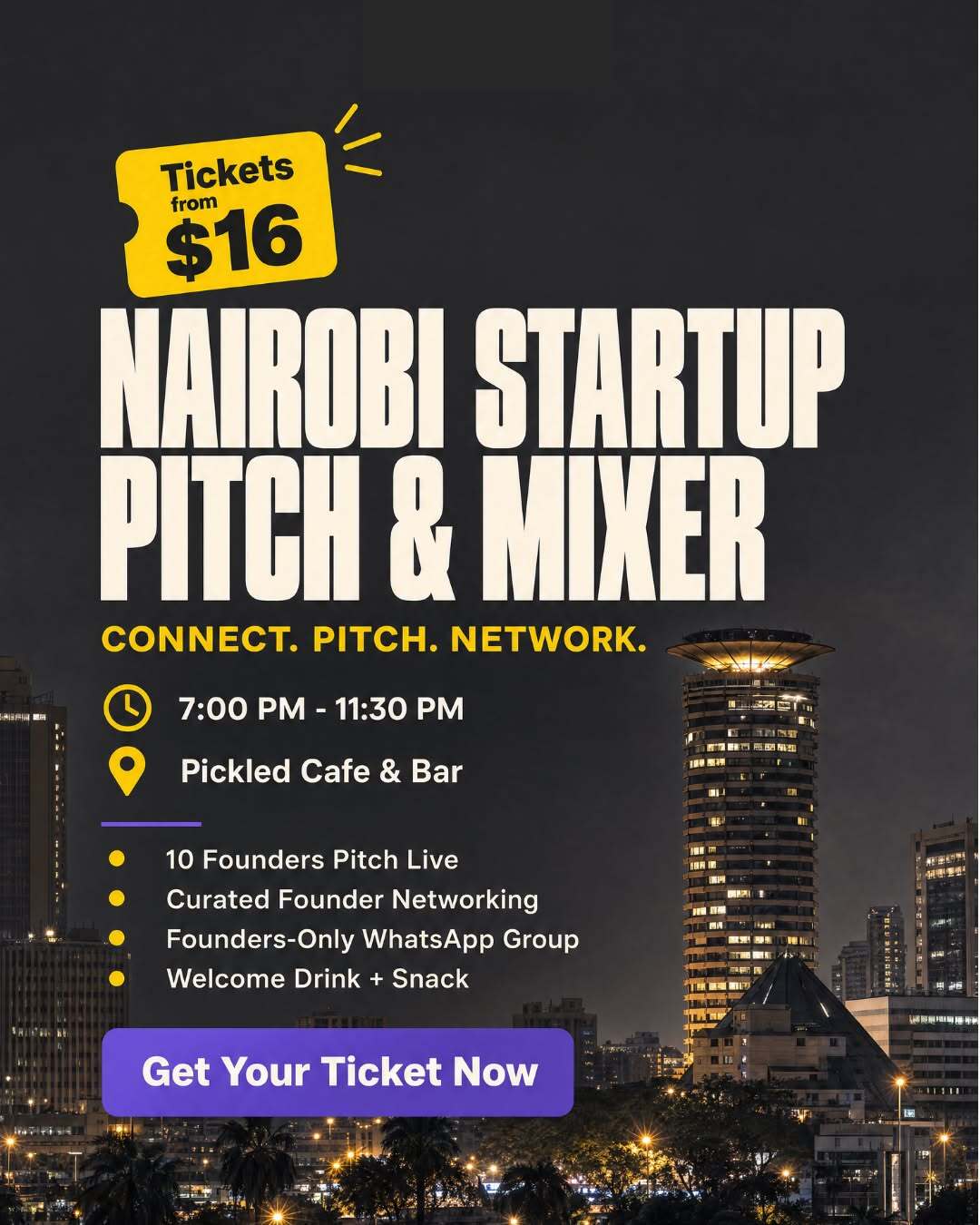 Founder Connects: Nairobi Startup Pitch & Mixer