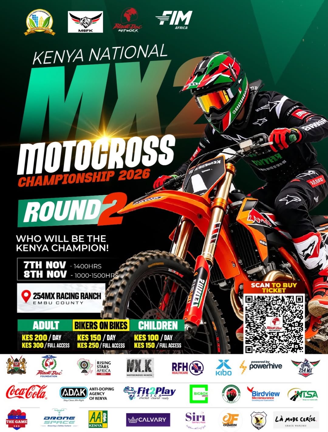 Kenya National Motorcross Championship 2026 Round 2