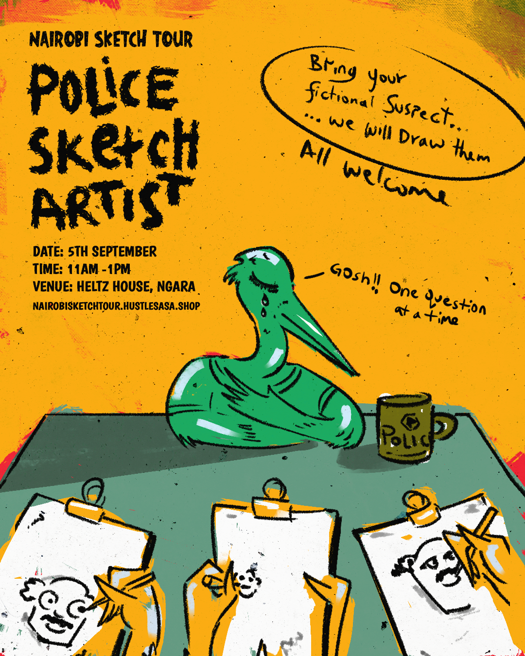 Nairobi Sketch Tour: Police Sketch Artist