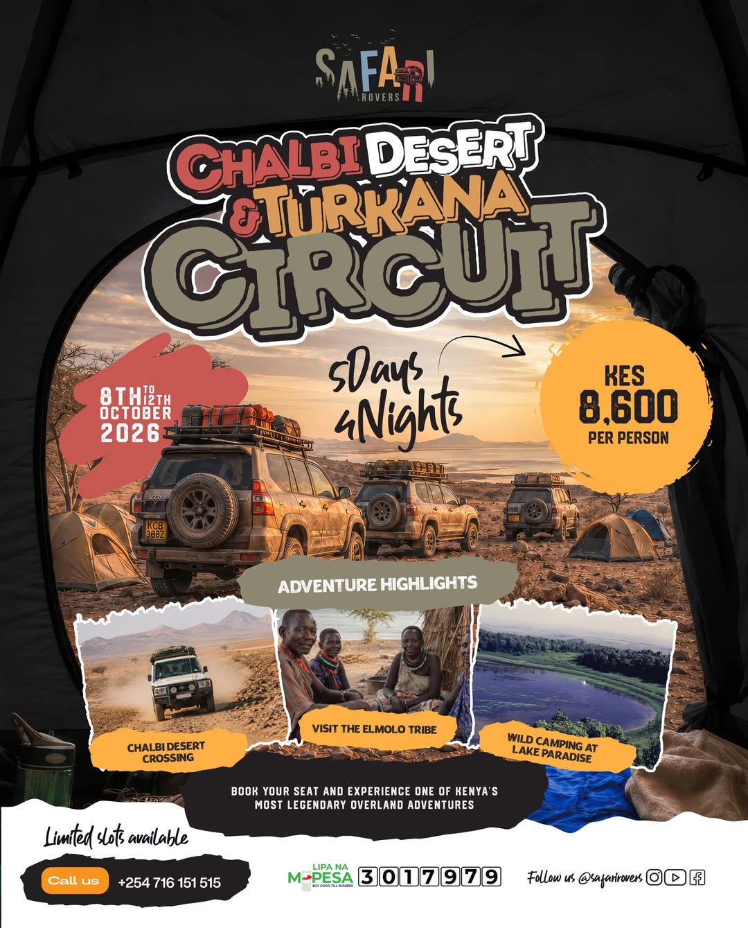 Safari Rovers Chalbi Desert & Turkana Circuit