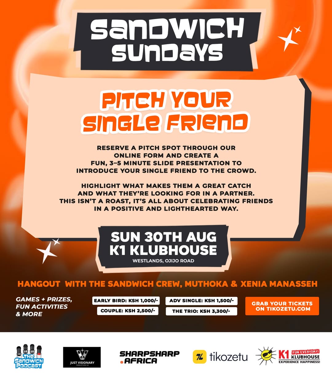 Sandwich Sundays 6.0 - Pitch Your Single Friend