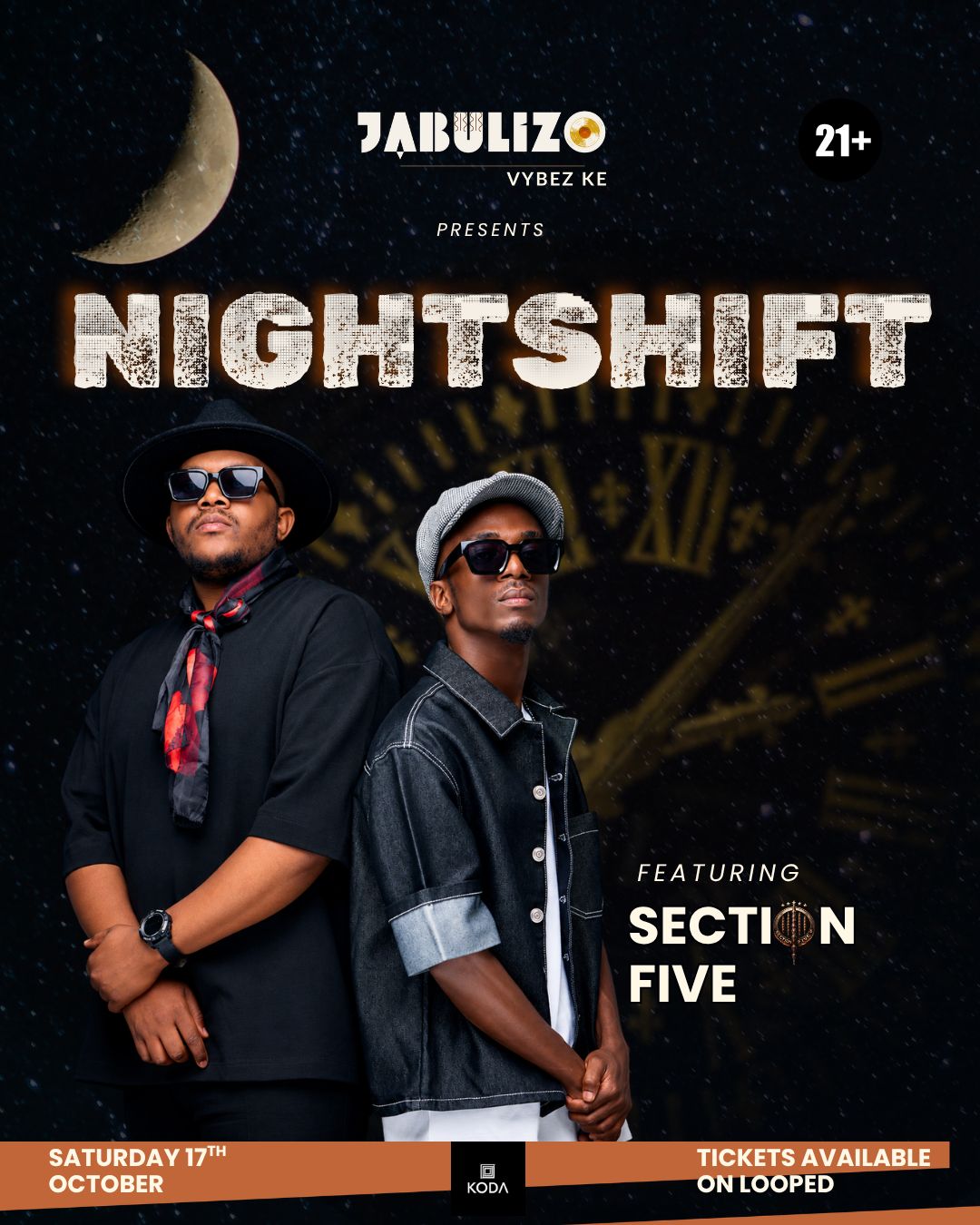 Jabulizo Vybez KE Presents Nightshift • Section Five LIVE
